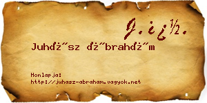 Juhász Ábrahám névjegykártya