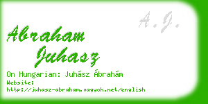abraham juhasz business card