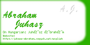 abraham juhasz business card